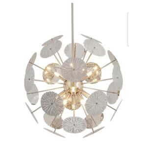 12-Light Sputnik Chandelier Brushed Nickel & Chrome